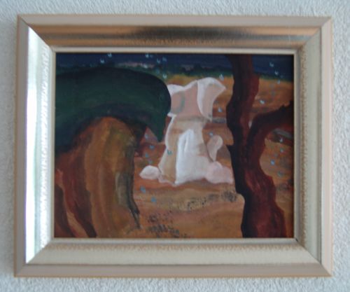Marokko, hagel in de woestijn bij A�n Leuh, 25 x 20cm