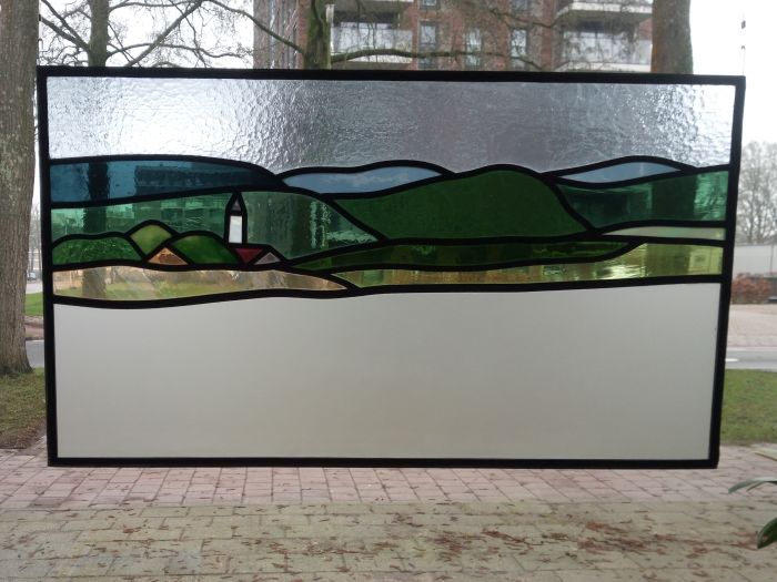 Blik op Erbach in het Odenwald, 2 x ca. 80 x 45cm, &euro; 625,-